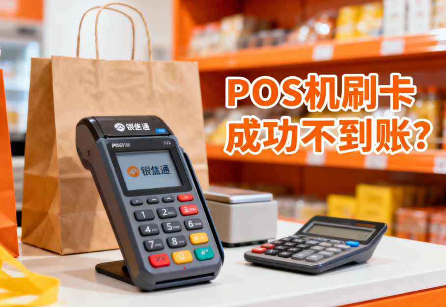 银盛通POS机:POS机刷卡成功不到账？