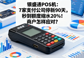 银盛通POS机:7家支付公司停新90天,秒到额度缩水20%!商户怎样应对?