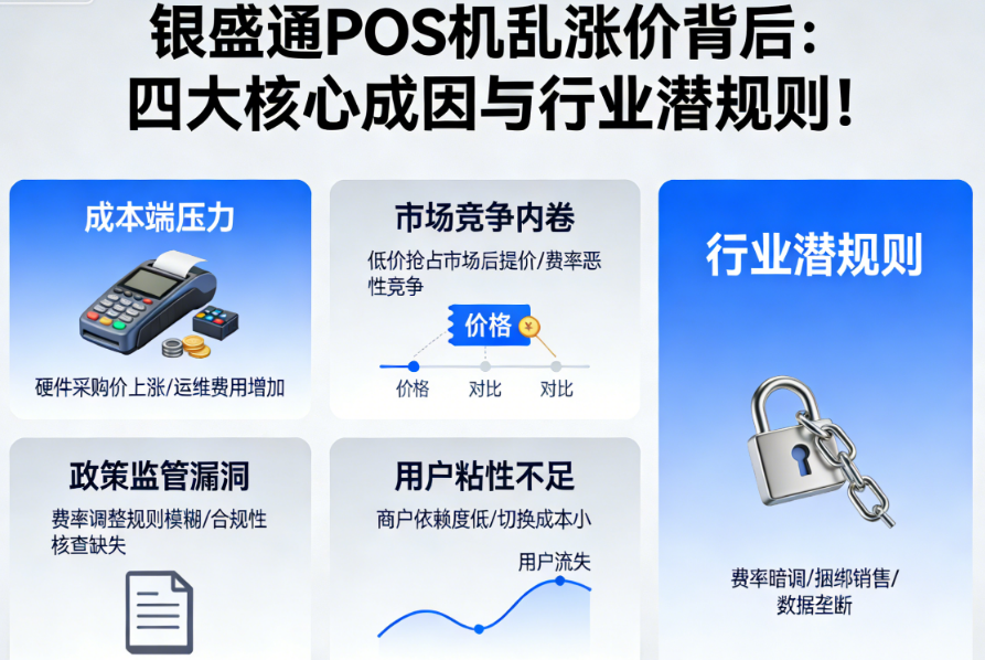 银盛通POS机乱涨价背后:四大核心成因与行业潜规则!