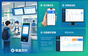 银盛支付以数字化支付升级校园餐饮管理，解决对账难题！