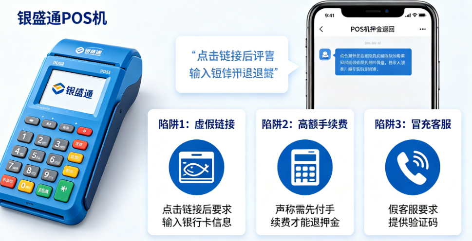 银盛通POS机:收到“POS机押金退回”短信背后隐藏的陷阱有哪些?