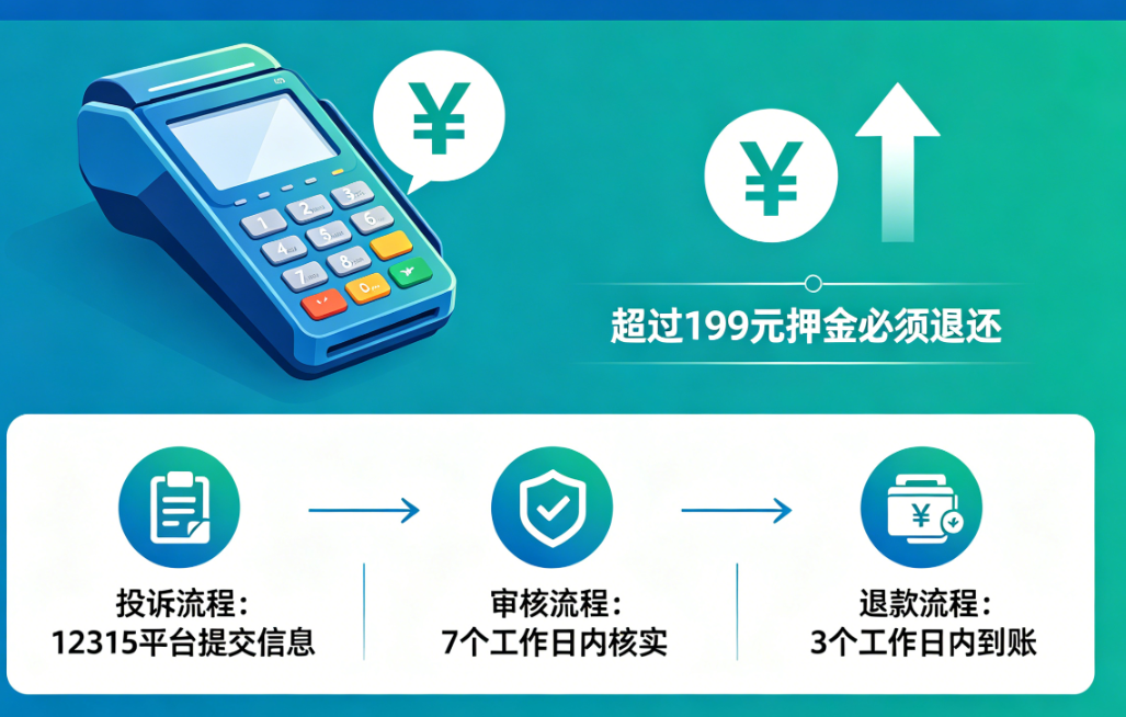 POS机押金新规2026:超过199元必须退!投诉渠道及退款流程全解析!