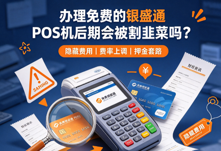 办理免费的银盛通POS机后期会被割韭菜吗?