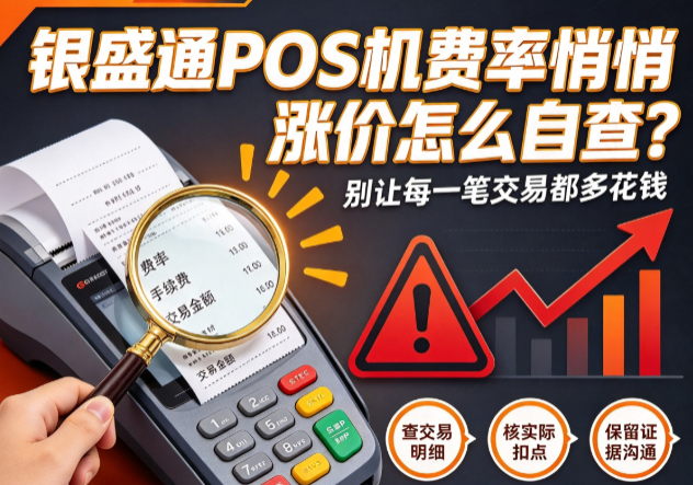 银盛通POS机费率悄悄涨价怎么自查?